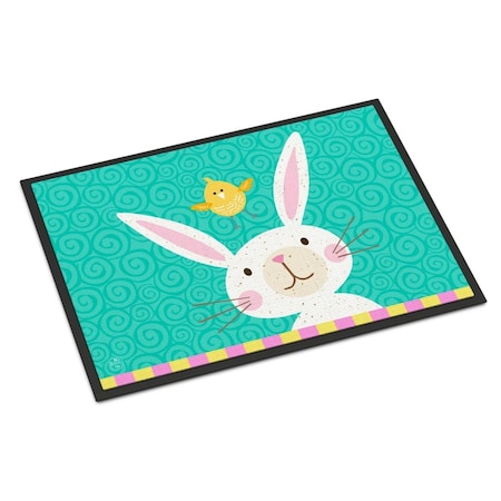 Carolines Treasures 24 x 36 in. Happy Easter Rabbit Indoor or Outdoor Mat VHA3032JMAT